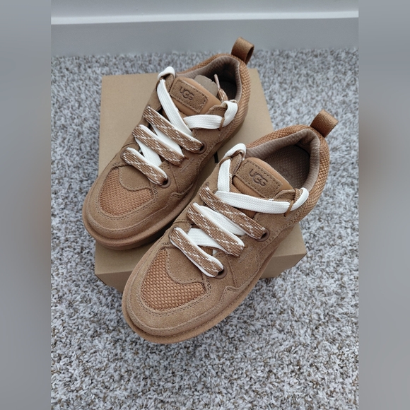 UGG Tan Sneakers with Cream Laces - Picture 6 of 9